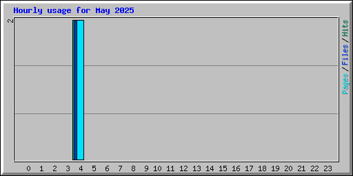 Hourly usage for May 2025